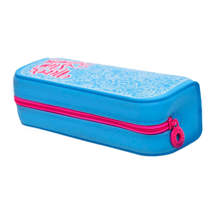 Office Box - Estuche Escolar de Silicona con Tacto Suave. Edición Caution