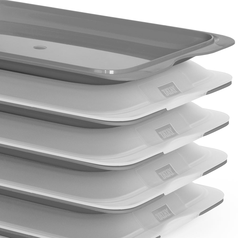 TATAY Fresh - Lote de 5 Recipientes Porta Embutidos y Alimentos. Gris 22