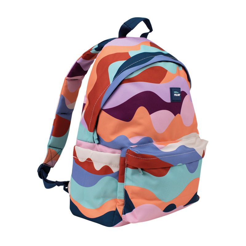 MILAN THE FUN -  Mochila Escolar 2 Cremalleras con Divisor para Portátil. Capacidad 22L. Multicolor