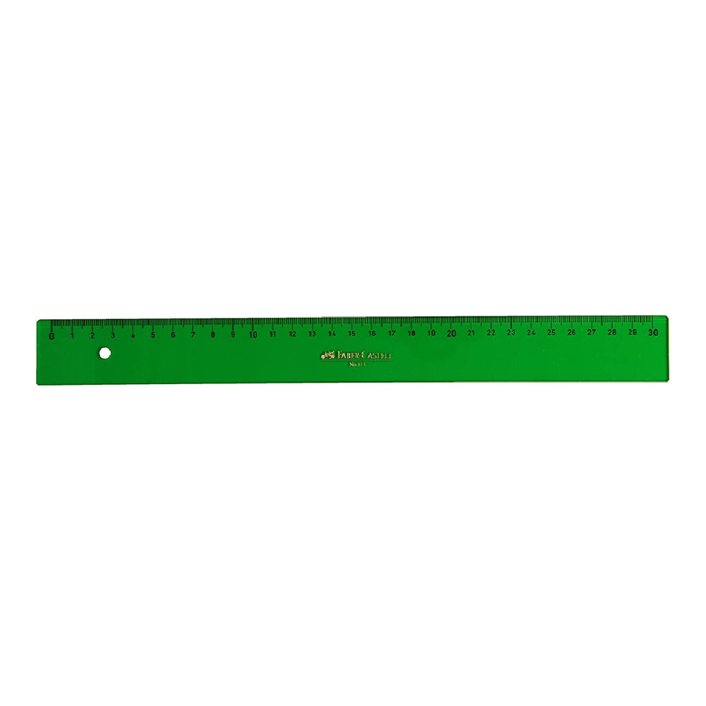 FABER CASTELL - Regla Faber Castell 30 cm Plastico Verde