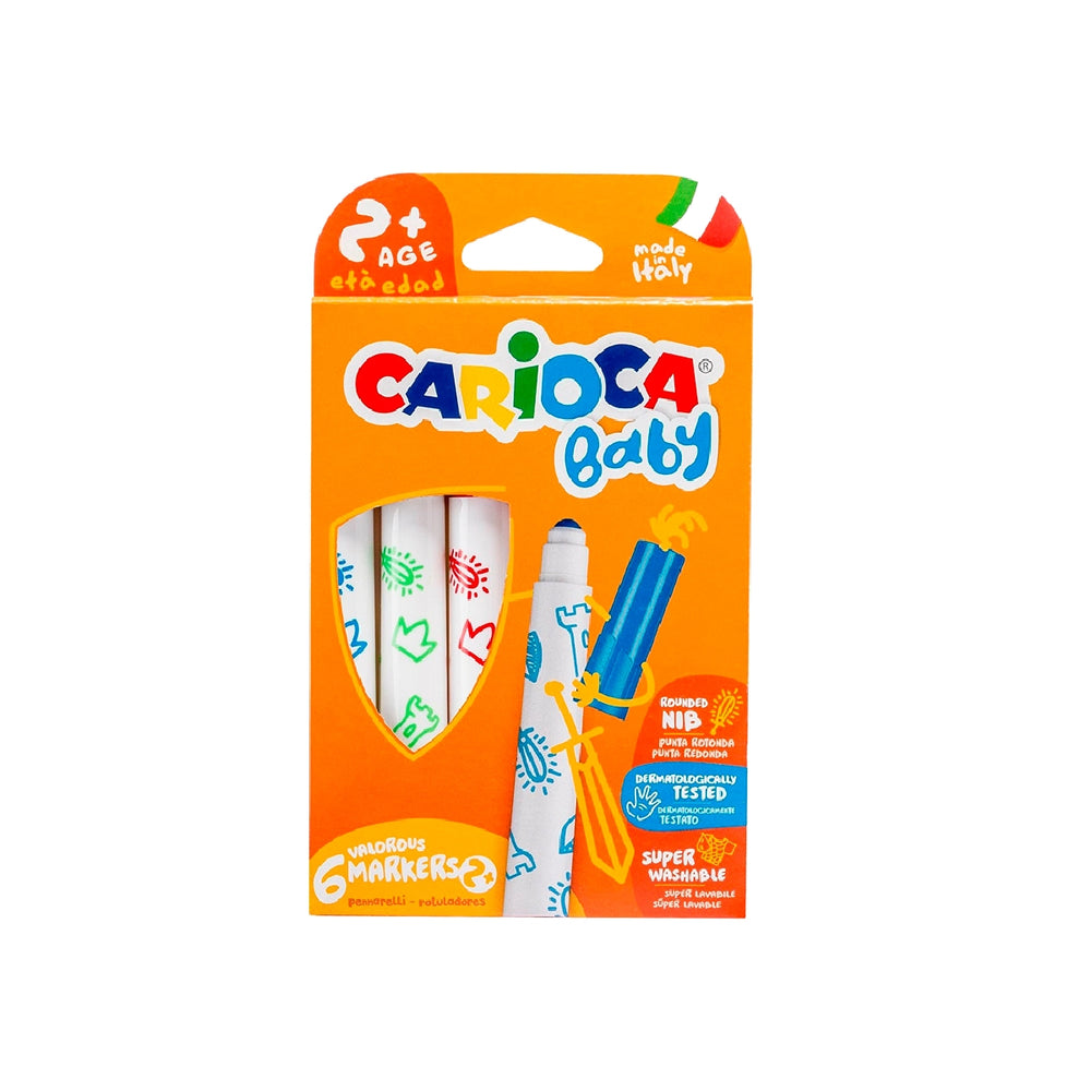 CARIOCA - Rotulador Carioca Baby 2 Anos Caja 6 Colores Surtidos