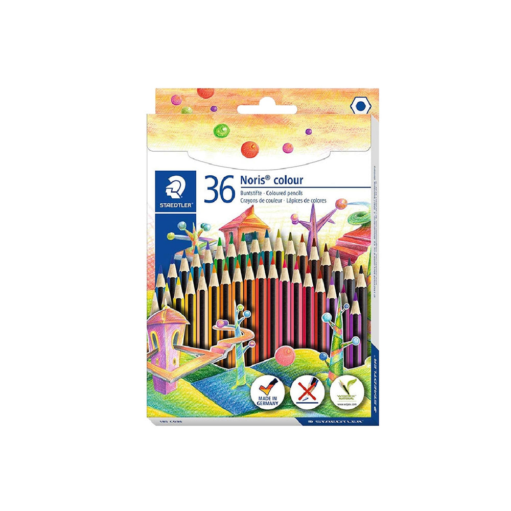STAEDTLER - Lapices de Colores Staedtler Wopex Ecologico 36 Colores en Caja de Carton