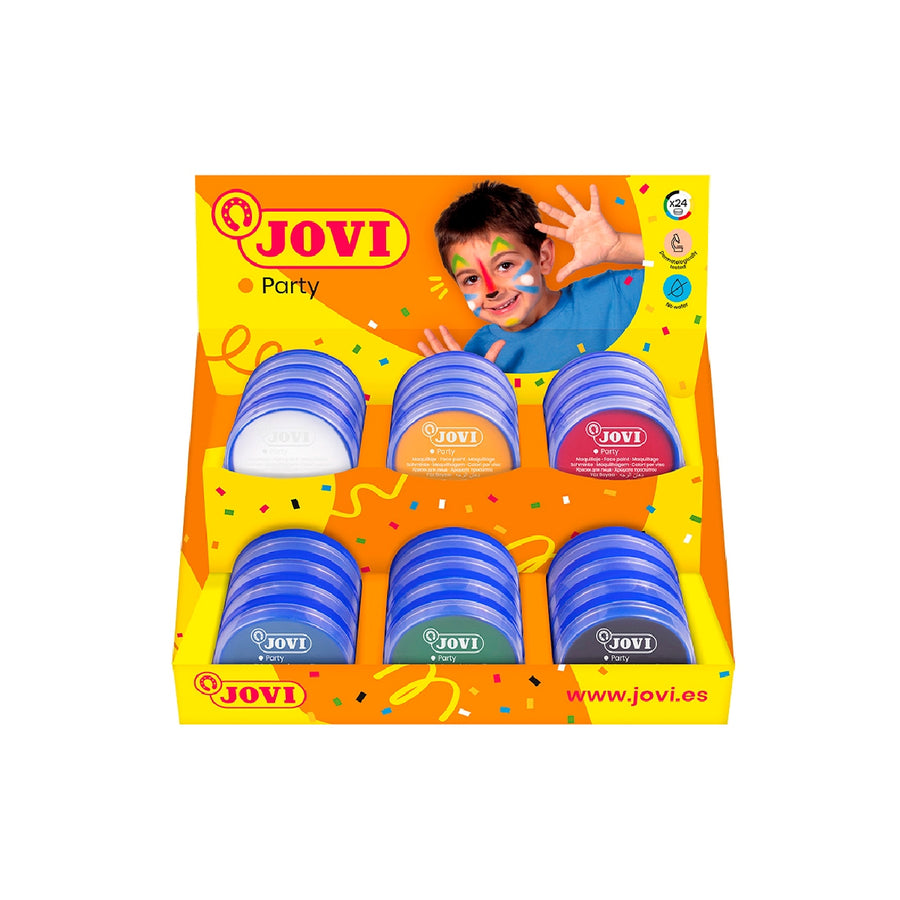 JOVI - Crema Maquillaje Jovi Face Paint 8 ML Expositor de 24 Unidades 6 Colores Surtidos