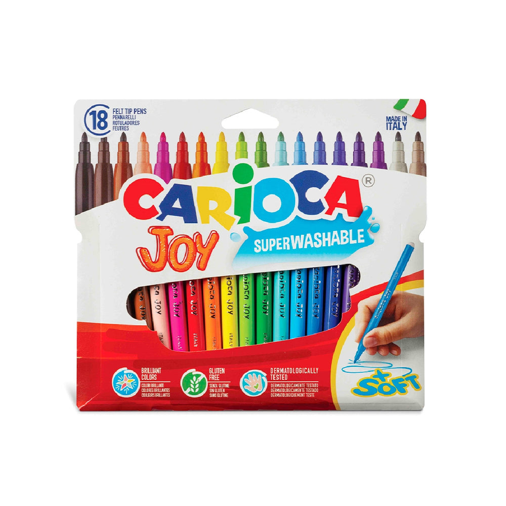 CARIOCA - Rotulador Carioca Joy Caja de 18 Colores Surtidos