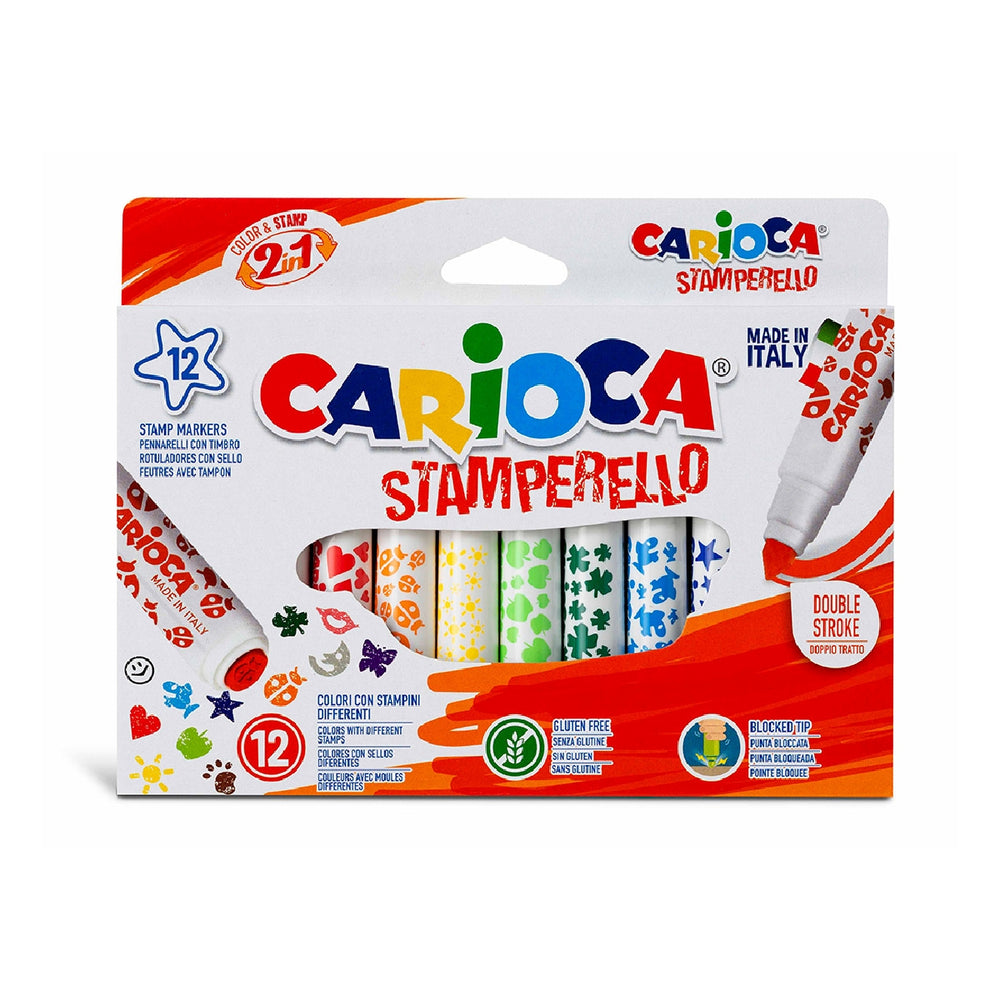 CARIOCA - Rotulador Carioca Stamperello Caja 12 Unidades Colores Surtidos