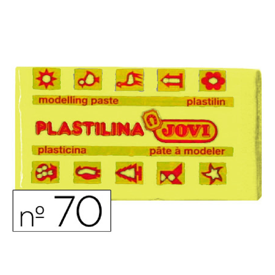 JOVI - Plastilina Jovi 70 Amarillo Claro Unidad Tamano Pequeno