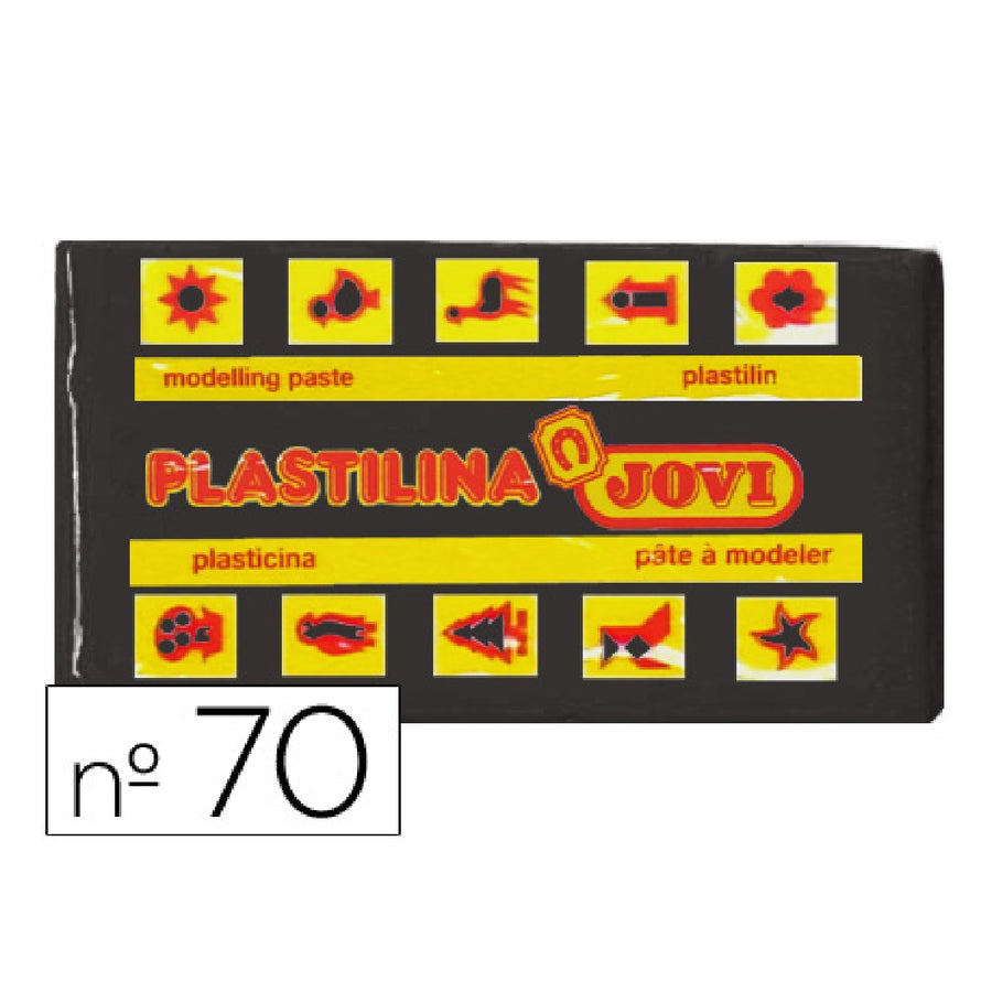 JOVI - Plastilina Jovi 70 Negro Unidad Tamano Pequeno