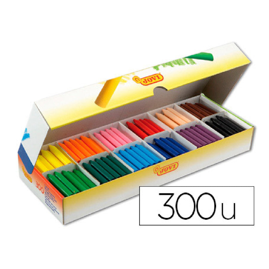 CERA - Lapices Cera Jovicolor Caja Con 300 Unidades Colores Surtidos