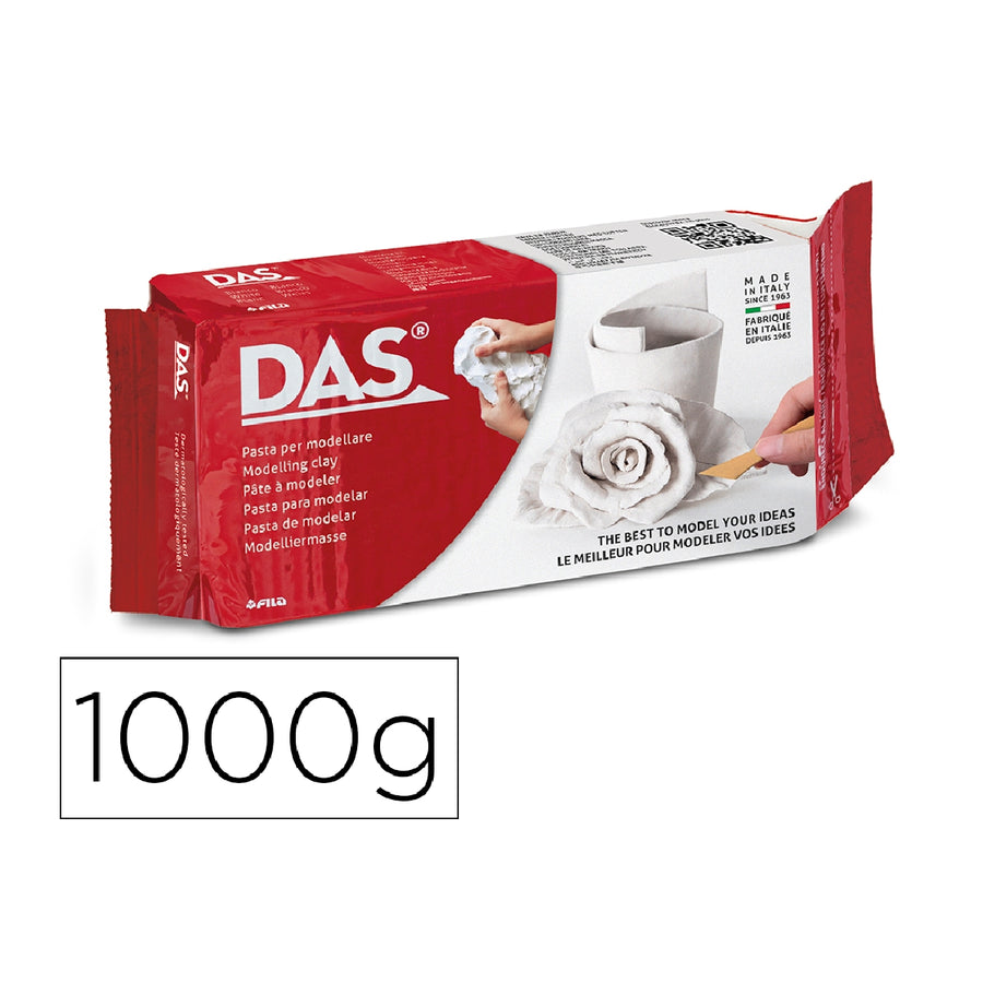 DAS - Pasta Das Blanca Para Modelar Seca Sin Coccion 1000 GR