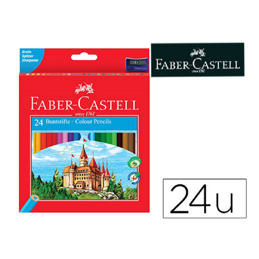 FABER CASTELL - Lapices de Colores Faber-Castell C/ 24 Colores Hexagonal Madera Reforestada