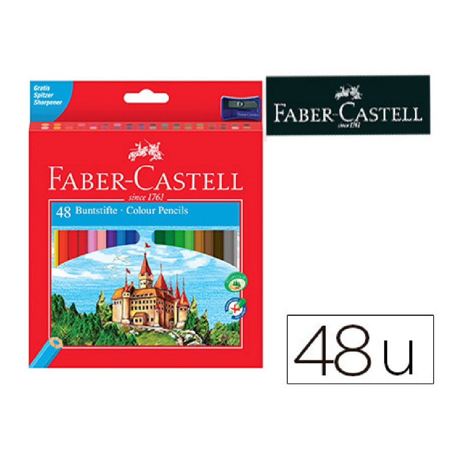 FABER CASTELL - Lapices de Colores Faber-Castell C/48 Colores Hexagonal Madera Reforestada