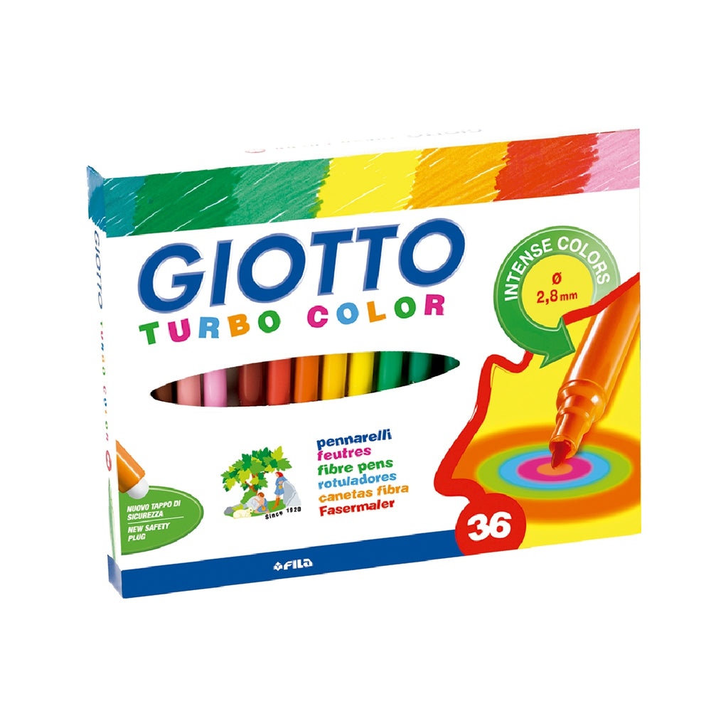 GIOTTO - Rotulador Giotto Turbo Color Caja de 36 Colores