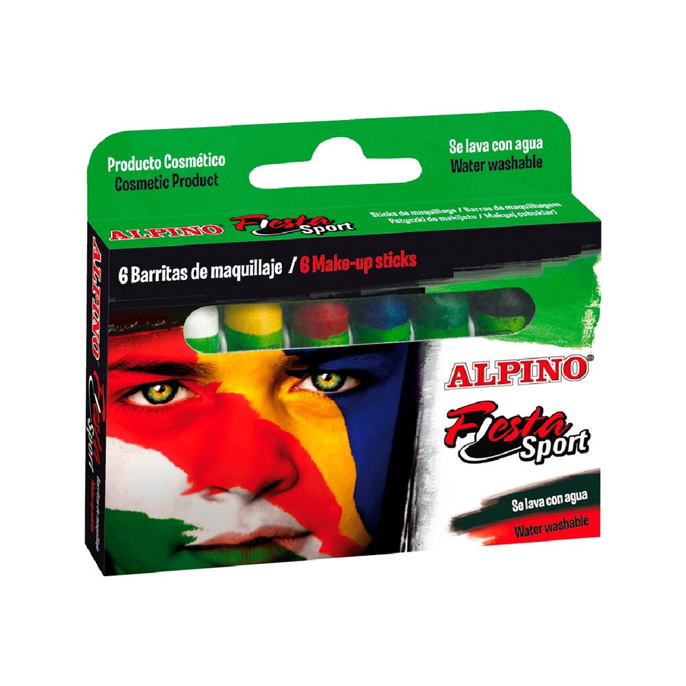 ALPINO - Barra Maquillaje Alpino Set de Maquillaje Sport 6 Colores Colores