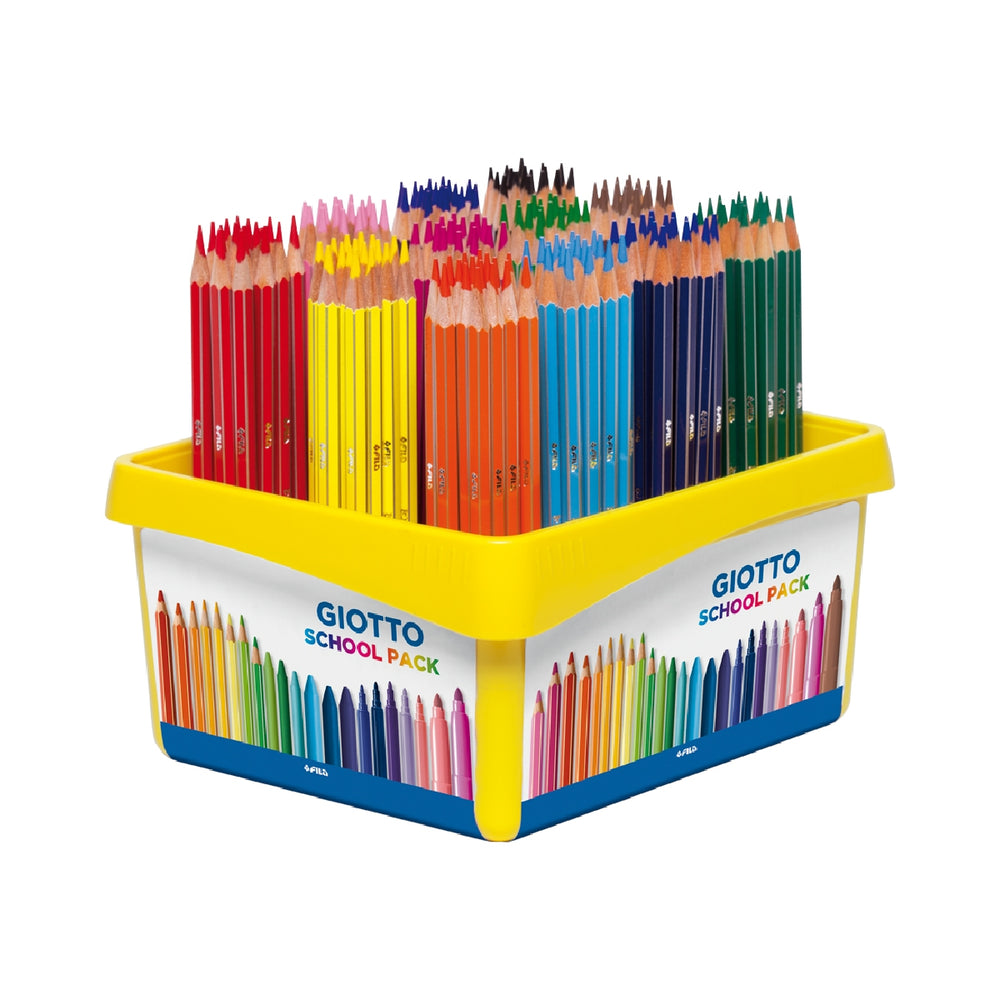 GIOTTO - Lapices de Colores Giotto Stilnovo School Pack de 192 Unidades 12 Colores X 16 Unidades