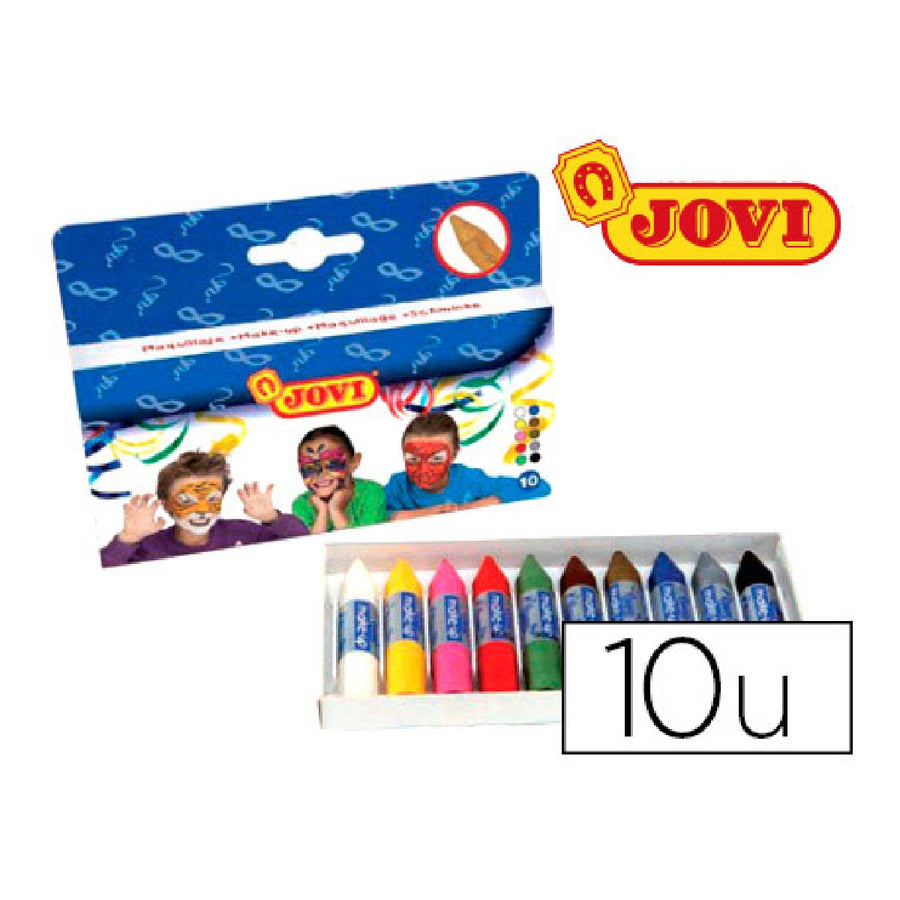 JOVI - Barra Maquillaje Jovi Caja de 10 Colores Surtidos