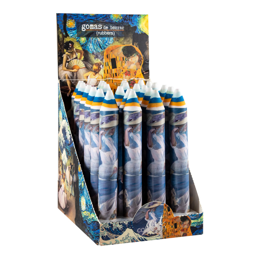 JAVIER Señoras Playa - Set de 2 Gomas de Borrar Extra-Grandes en Formato Lápiz