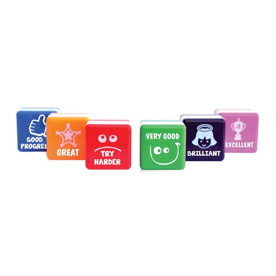 Office Box - Set de 6 Sellos de Motivación Especial Profesores. Idioma Inglés