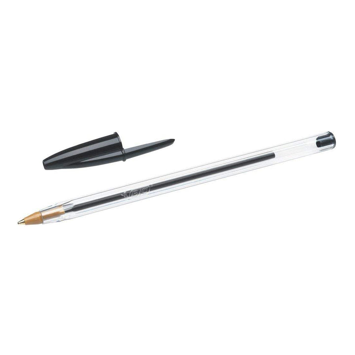 BIC - Caja de 50 Bolígrafos Cristal Original Medium de Tinta de Aceite. Negro