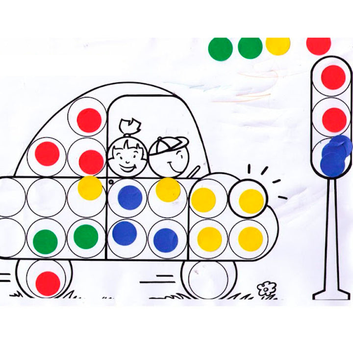 APLI - Gomets Autoadhesivo Multicolor, 624 Unidades