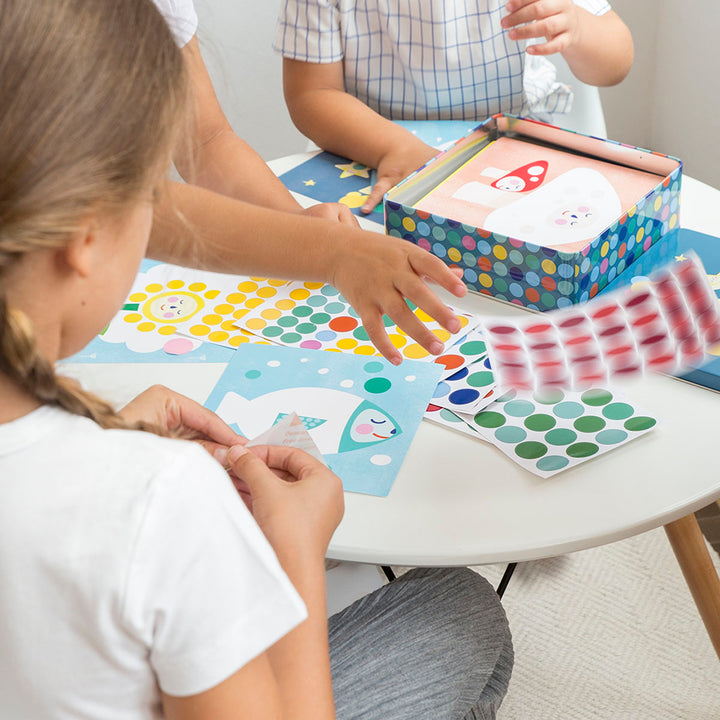 APLI - Gomets Autoadhesivo Multicolor, 624 Unidades