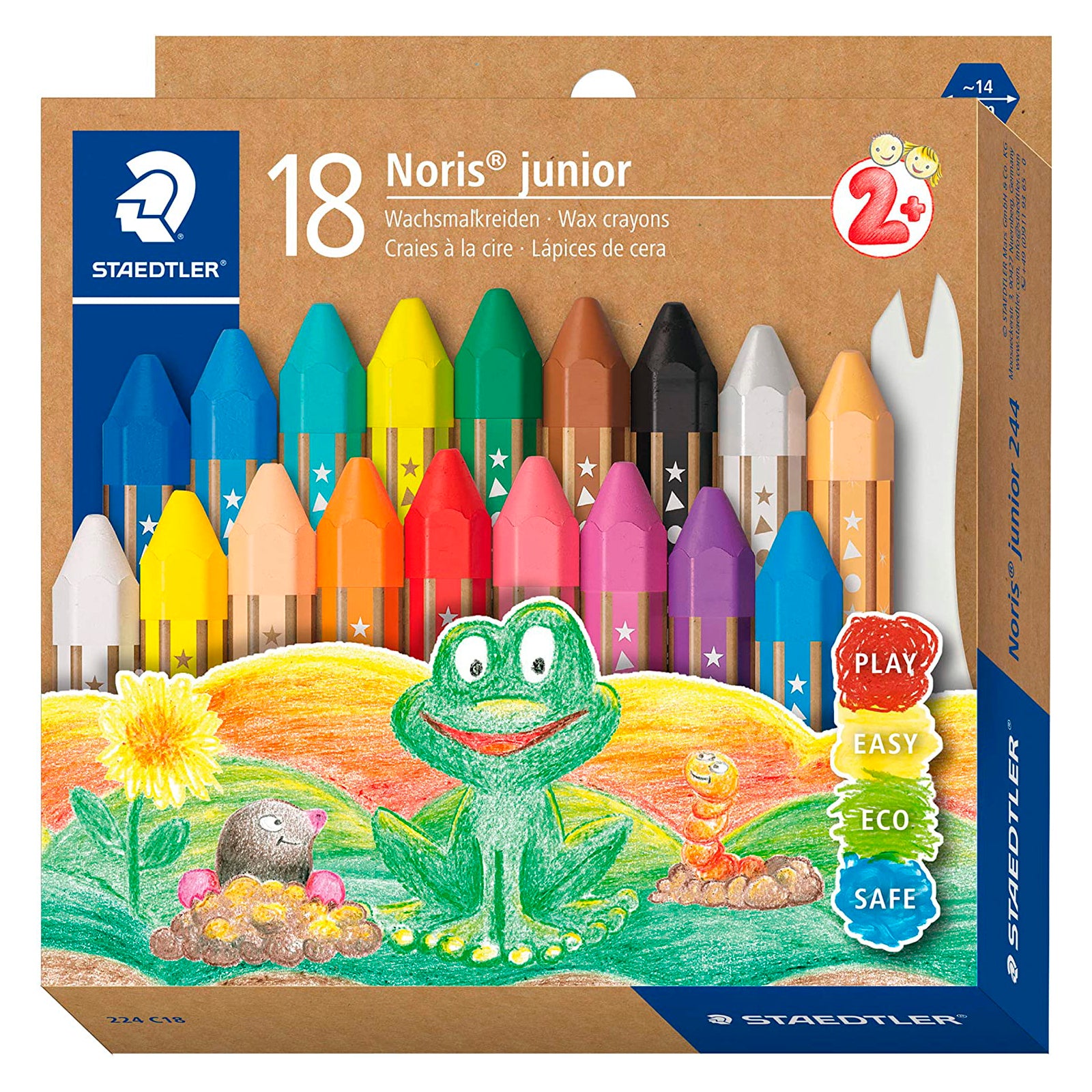 Ceras de cera neón para niños pequeños a partir de 1 año, lápices de cera  no tóxicos, lápices de colores para niños pequeños