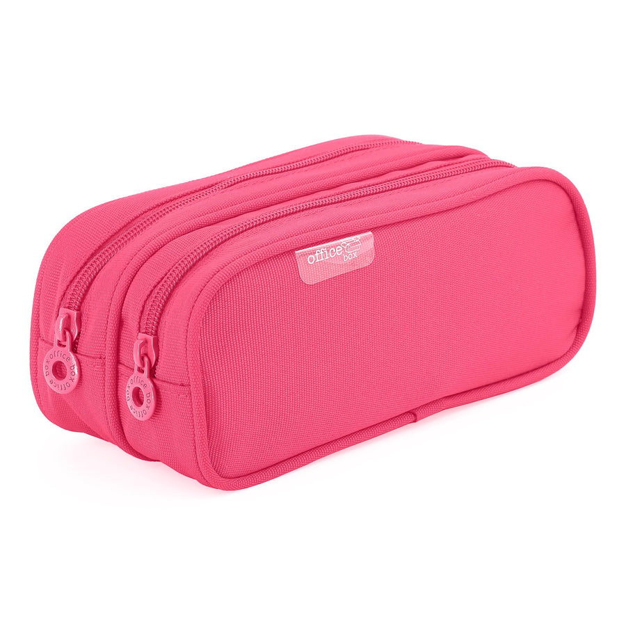 Estuche Portatodo Doble con Dos Cremalleras