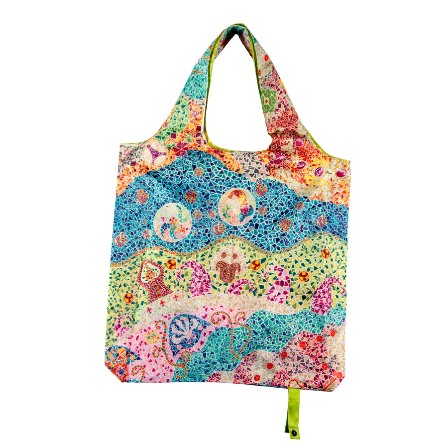 JAVIER - Bolsa Plegable de Poliéster con Gran Capacidad, Colección Arabesque
