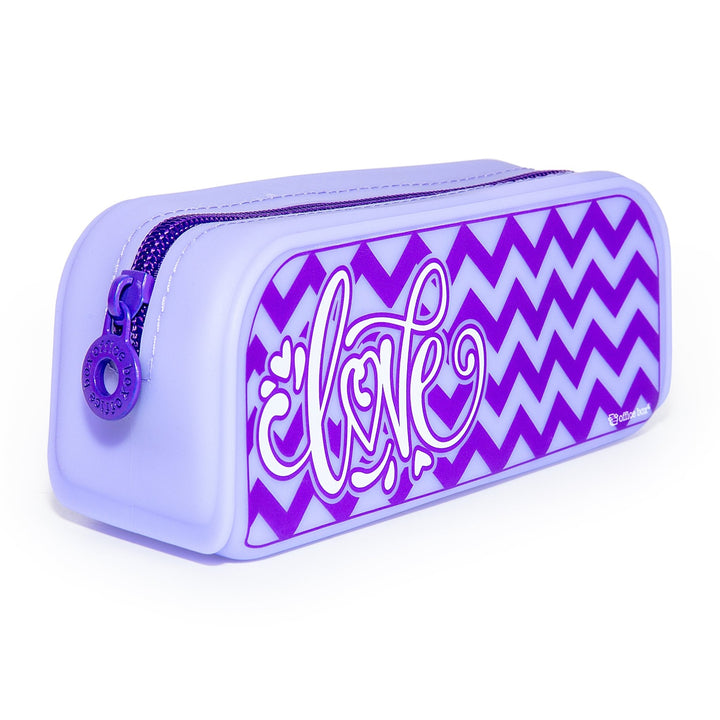 Office Box - Estuche Escolar de Silicona con Tacto Suave. Edición Love