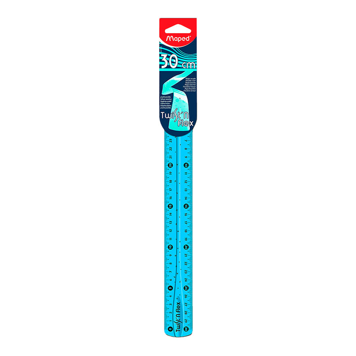 MAPED Twist'n Flex - Regla de Plástico Flexible de 30 cm. Ideal Escuela. Surtido