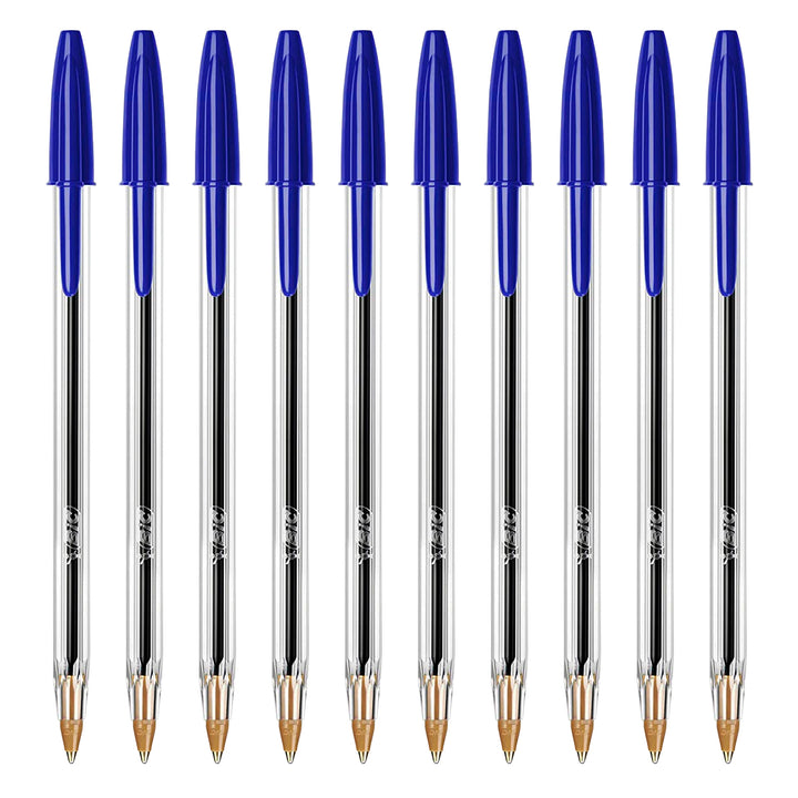 BIC - Caja de 50 Bolígrafos Cristal Original Medium de Tinta de Aceite. Azul