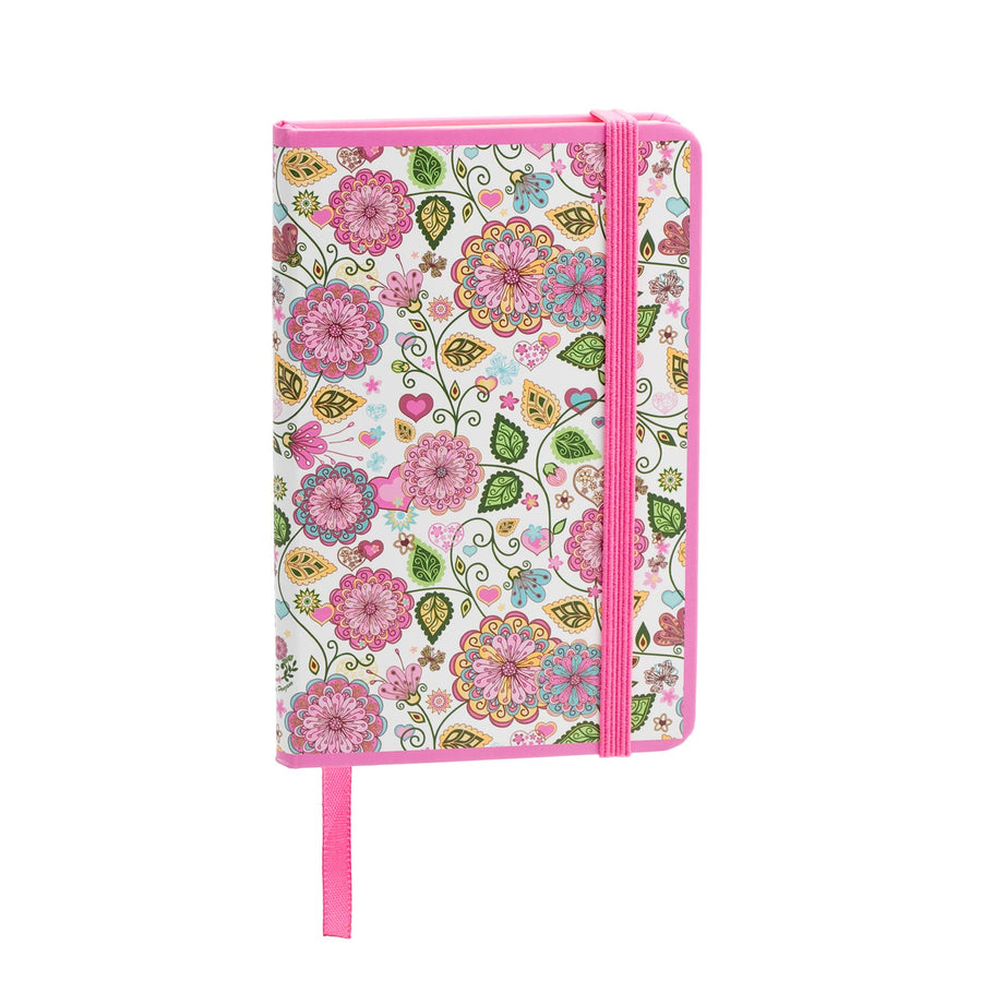 Libreta de Notas A7 con Cubiertas Rígidas Colección Flores