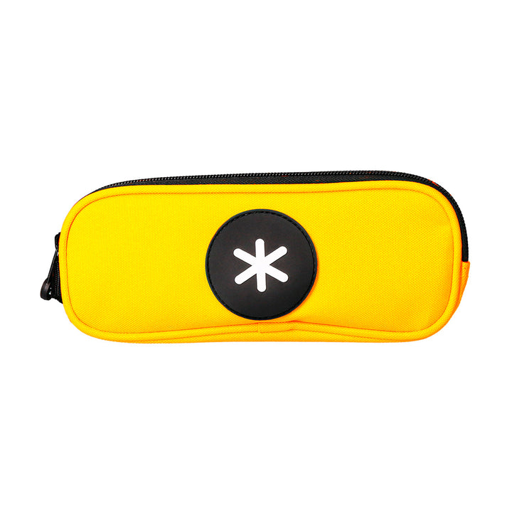 Antartik - Estuche Escolar Doble Portatodo de Alta Capacidad con 2 Cremalleras, Mostaza