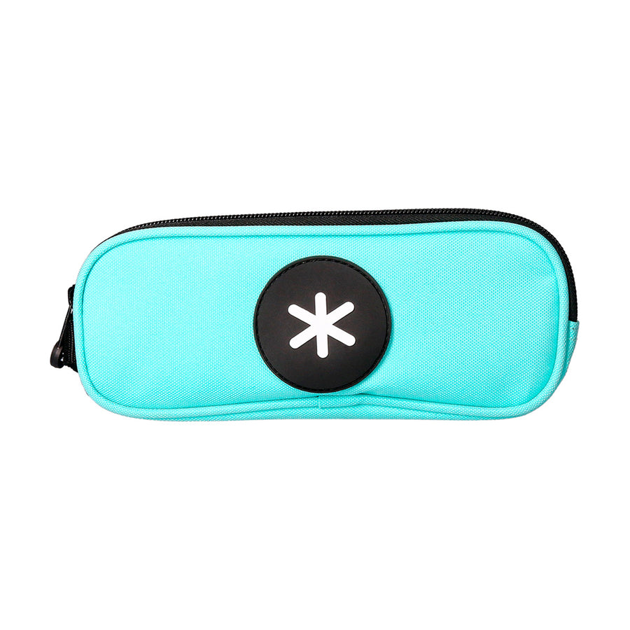 Antartik - Estuche Escolar Doble Portatodo de Alta Capacidad con 2 Cremalleras, Azul Hielo