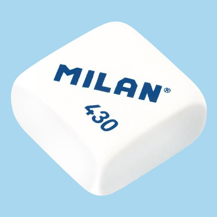 MILAN - Caja Surtida de 30 Gomas de Borrar Milan 430 Tipo Miga de Pan Cuadrada