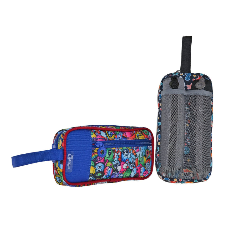 Estuche Portatodo Canguro 3 en 1 con Asa, para Material Escolar o Neceser. Boys T1