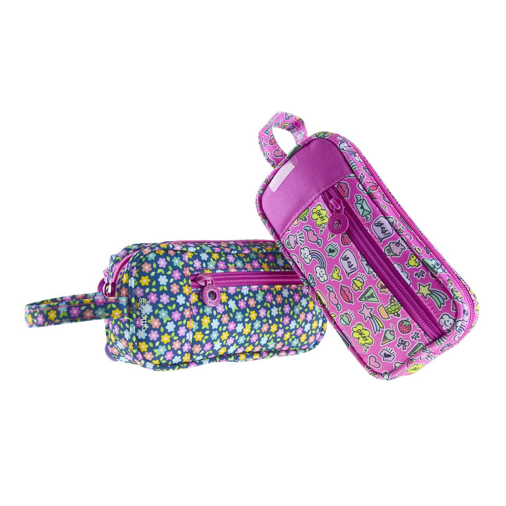 Estuche Portatodo Canguro 3 en 1 con Asa, para Material Escolar o Neceser. Girls T1
