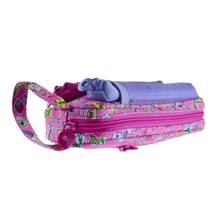 Estuche Portatodo Canguro 3 en 1 con Asa, para Material Escolar o Neceser. Girls T1