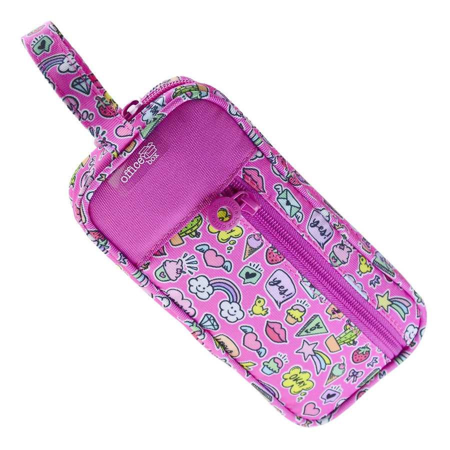 Estuche Portatodo Canguro 3 en 1 con Asa, para Material Escolar o Neceser. Girls T1