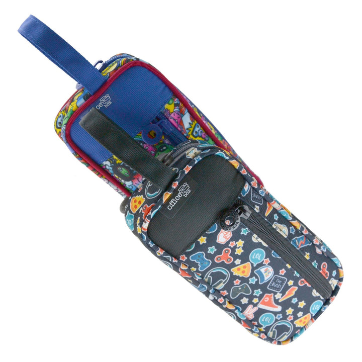 Estuche Portatodo Canguro 3 en 1 con Asa, para Material Escolar o Neceser. Boys T2