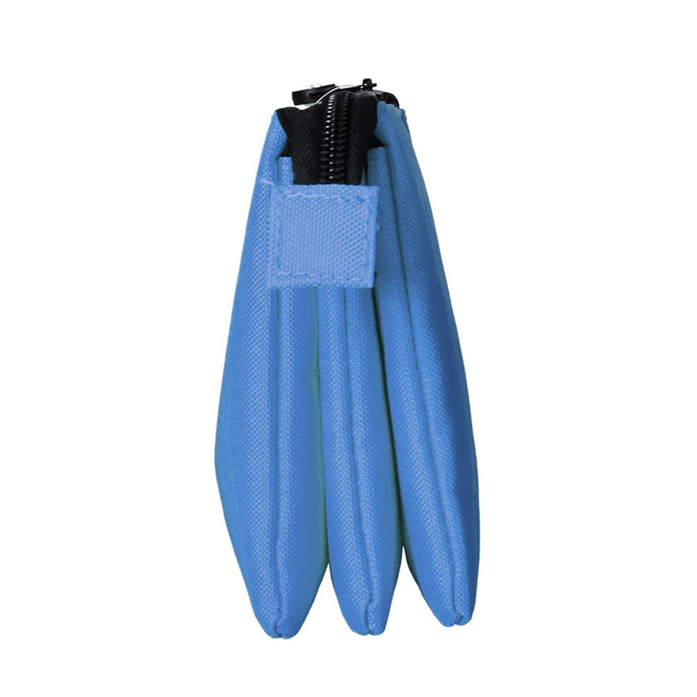 Antartik - Estuche Escolar Triple Portatodo de Alta Capacidad con 2 Cremalleras, Azul