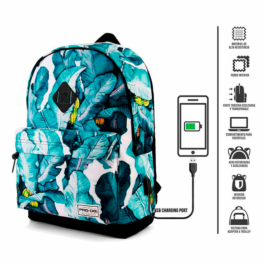 PRODG Freestyle -  Mochila Urbana con Divisor Para Portátil y Puerto USB, Modelo Varadero