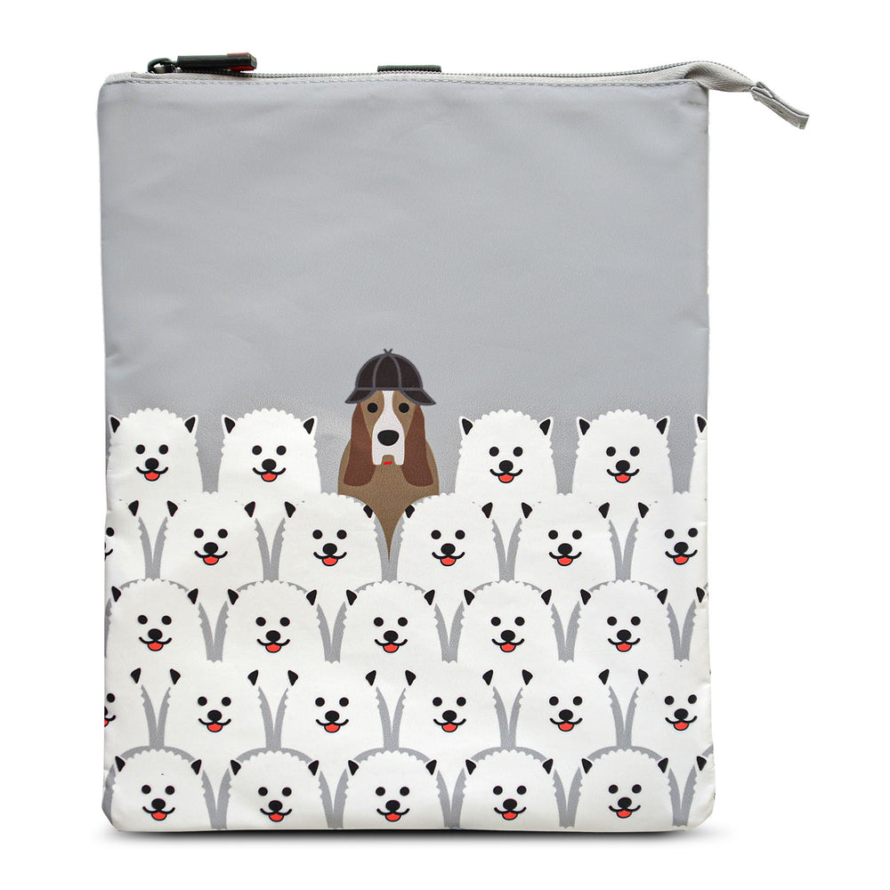 IRIS Snack Bag Friends - Bolsa Porta Meriendas Infantil Flexible y Plegable. Dogs