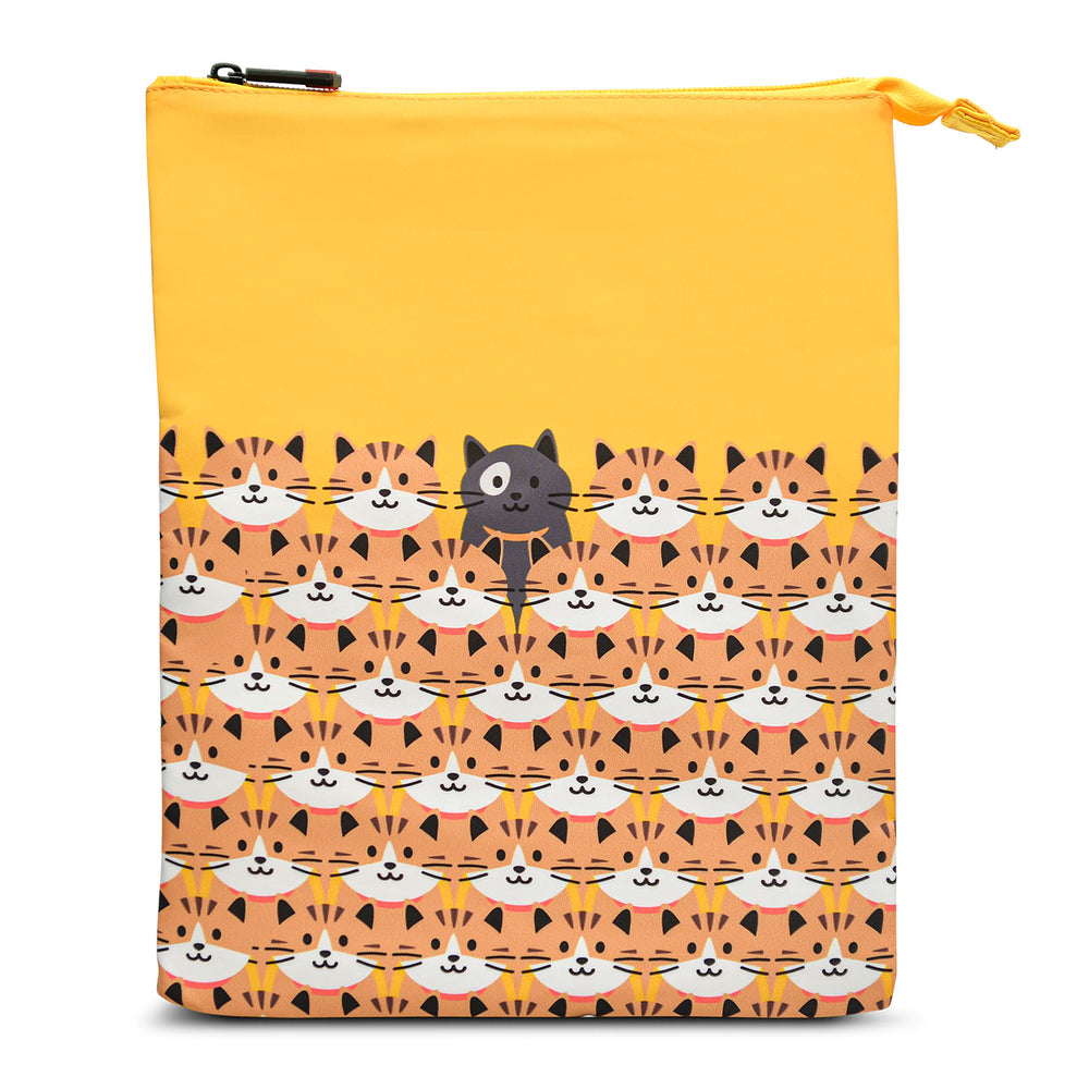 IRIS Snack Bag Friends - Bolsa Porta Meriendas Infantil Flexible y Plegable. Cats