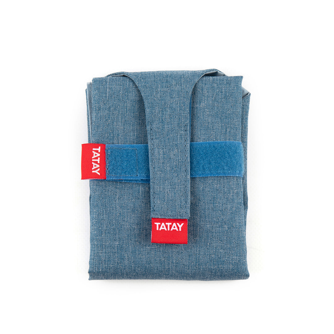 TATAY Baguette - Porta Bocadillos Urban Food Textil Reutilizable e Impermeable. Denim Blue