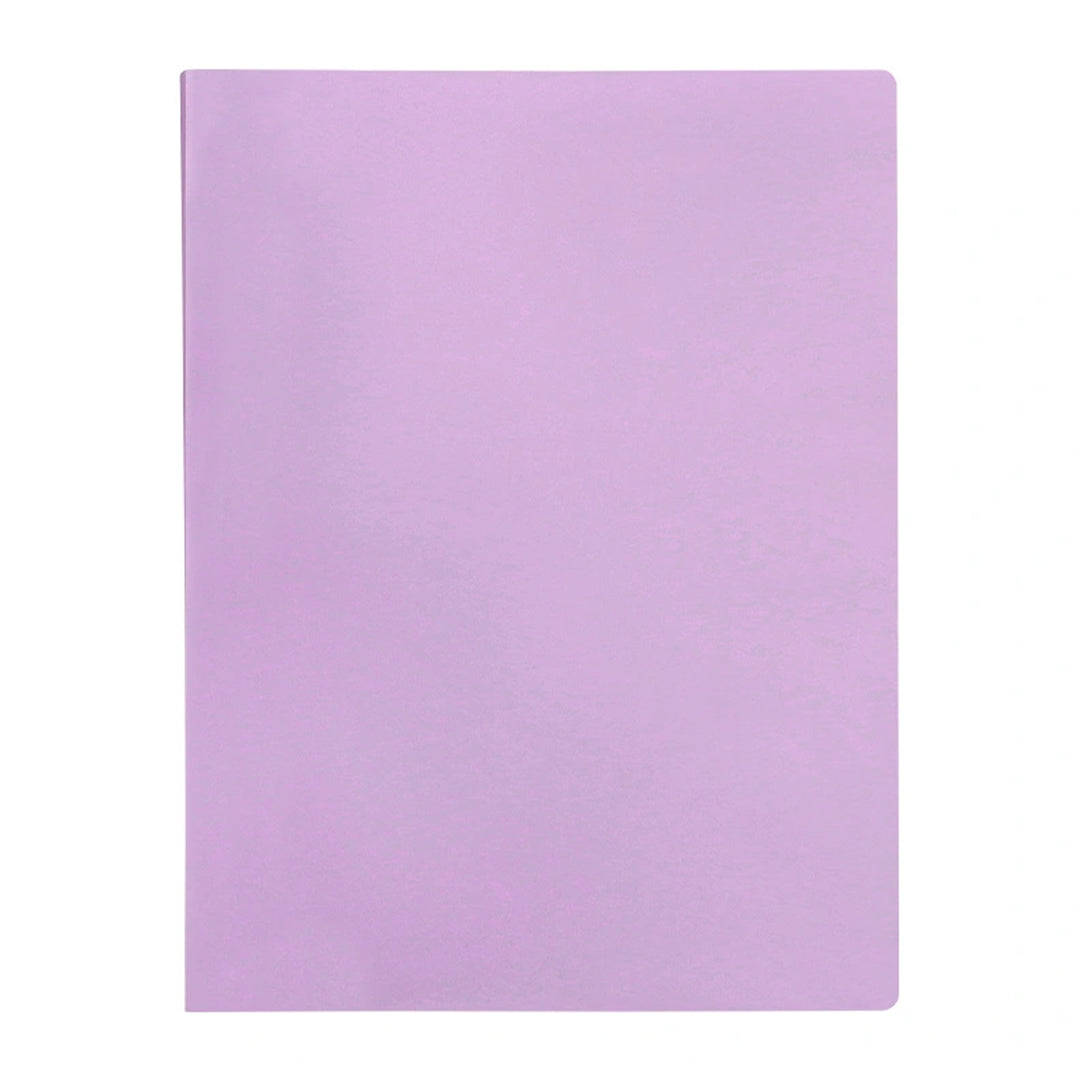 LIDERPAPEL - Carpeta Fundas de Plástico A4 con 40 Fundas Transparentes. Lavanda