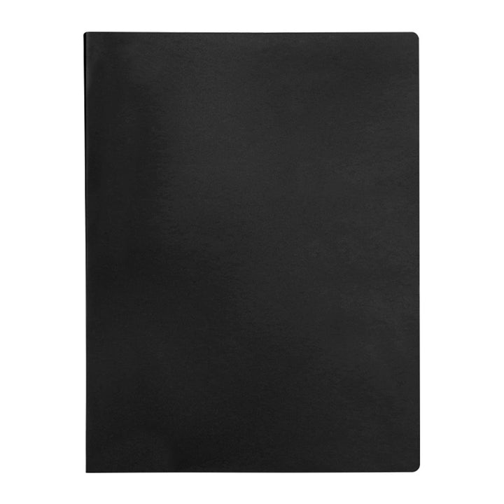 LIDERPAPEL - Carpeta Fundas de Plástico A4 con 40 Fundas Transparentes. Negro