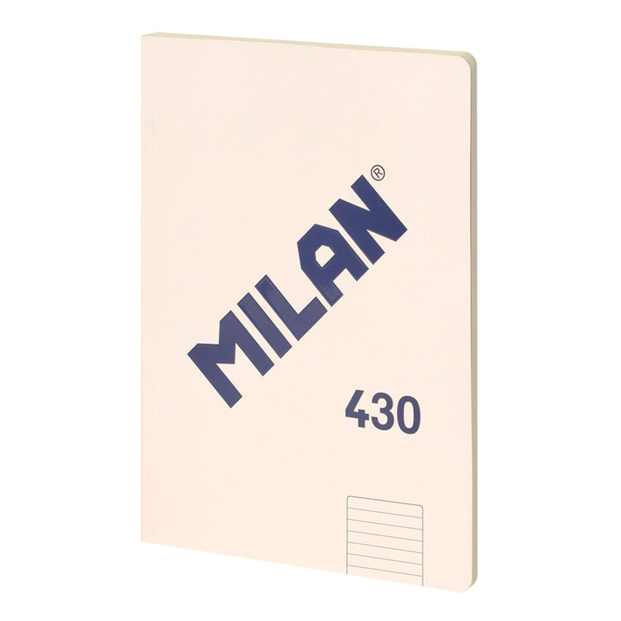 MILAN 430 - Libreta A4 Encolada. Papel Cuadriculado 48 Hojas 95gr Beige