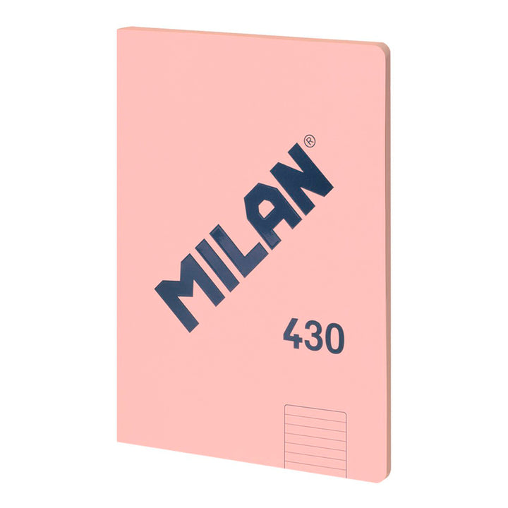 MILAN 430 - Libreta A4 Encolada. Papel Cuadriculado 48 Hojas 95gr Rosa