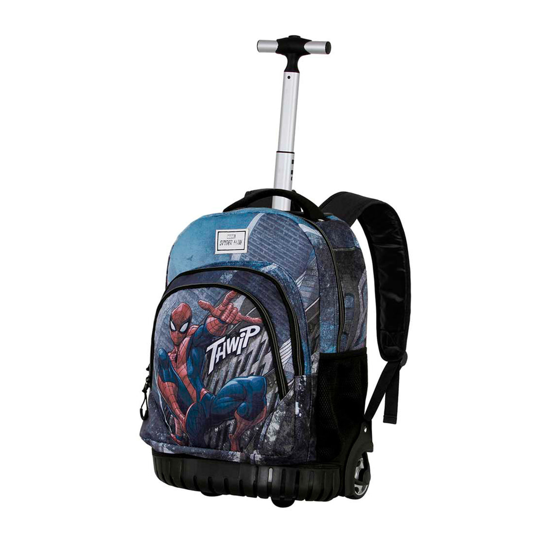 KARACTERMANIA Mochila Escolar con Ruedas Integradas Trolley Spiderman Arachnid