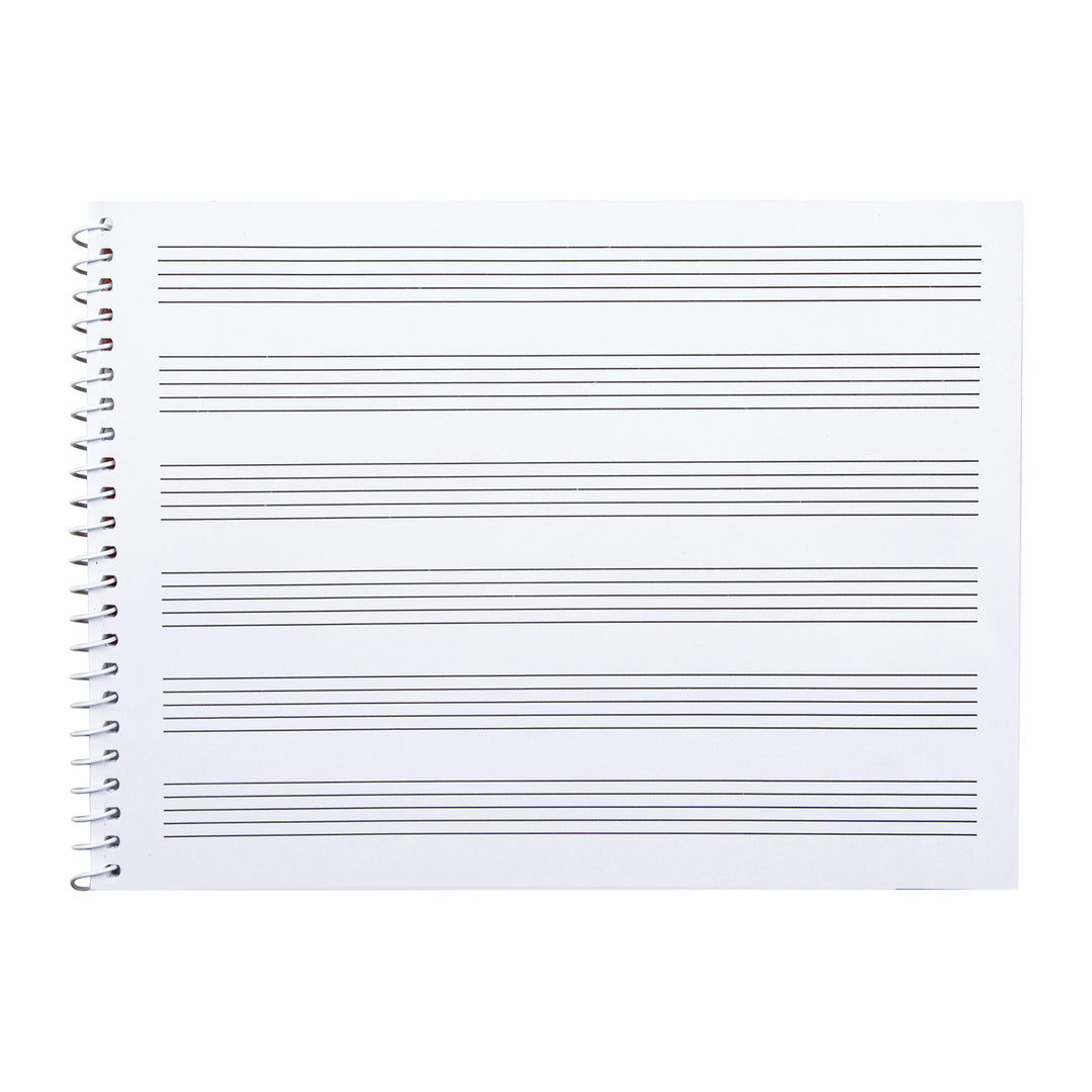 LIDERPAPEL - Libreta Bloc de Música Pentagrama 3mm Cuarto 20 Hojas